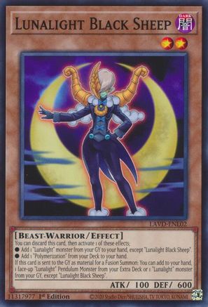 Lunalight Black Sheep (LAVD-ENL02) - Legendary Arc-V Decks 1st Edition - Card Brawlers