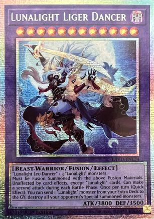 Lunalight Liger Dancer (Starlight Rare) (LAVD-ENL34) - Legendary Arc-V Decks 1st Edition - Card Brawlers