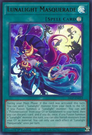 Lunalight Masquerade (26LP-EN013) - Limited Pack World Championship 2026 1st Edition - Card Brawlers