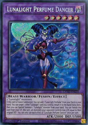 Lunalight Perfume Dancer (Secret Rare) (LAVD-ENL35) - Legendary Arc-V Decks 1st Edition - Card Brawlers