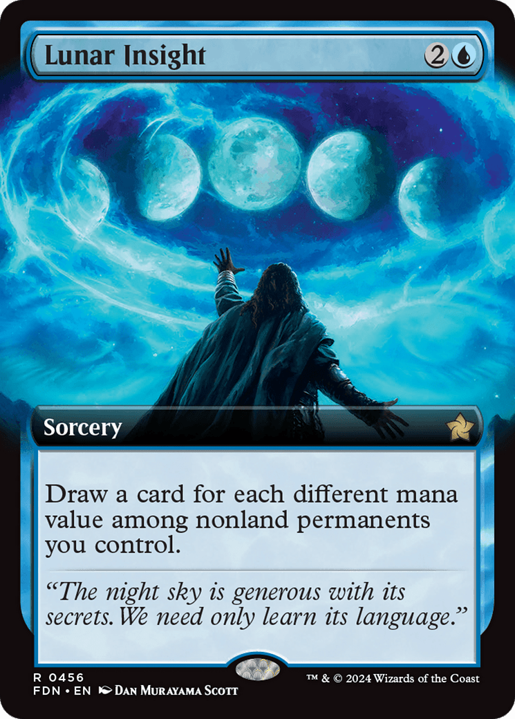 Lunar Insight (Extended Art) [Foundations] - Card Brawlers