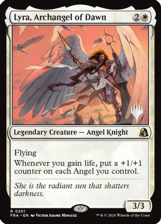 Lyra, Archangel of Dawn (PPFRA-201) - Promo Pack: Reality Fracture - Card Brawlers