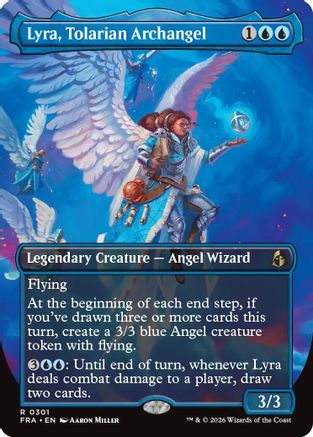 Lyra, Tolarian Archangel (Borderless) (FRA-301) - Reality Fracture - Card Brawlers
