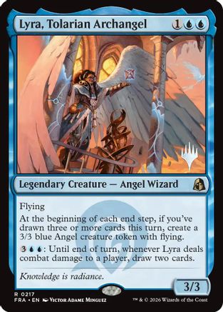Lyra, Tolarian Archangel (PPFRA-217) - Promo Pack: Reality Fracture Foil - Card Brawlers