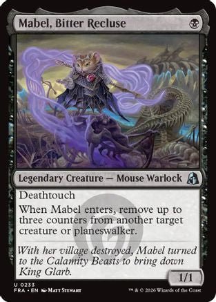 Mabel, Bitter Recluse (FRA-233) - Reality Fracture Foil - Card Brawlers