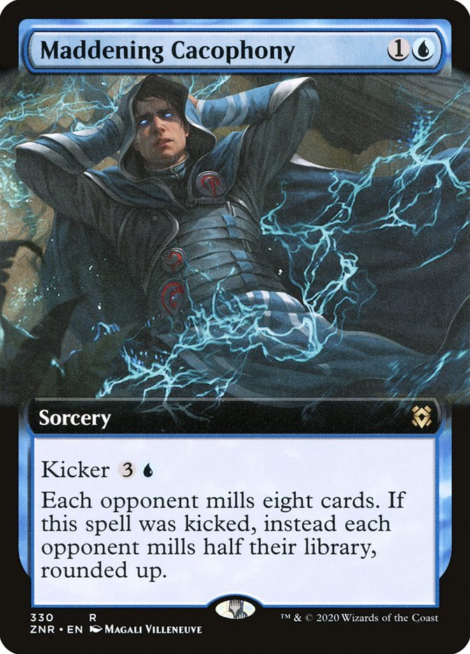 Maddening Cacophony (Extended Art) [Zendikar Rising] - Card Brawlers