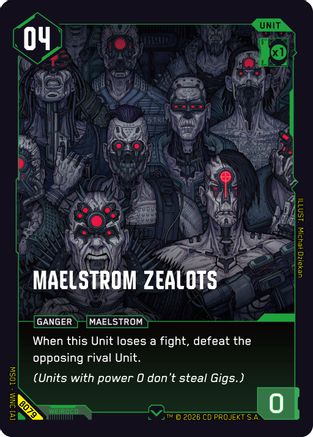 Maelstrom Zealots (B079) - Welcome to Night City Beta - Card Brawlers