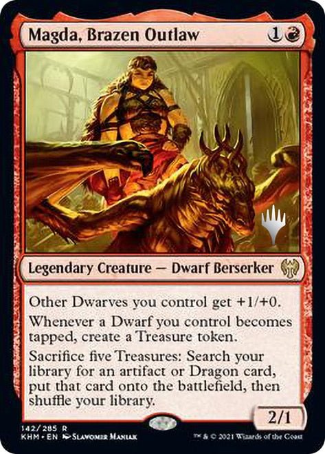 Magda, Brazen Outlaw (Promo Pack) [Kaldheim Promos] - Card Brawlers