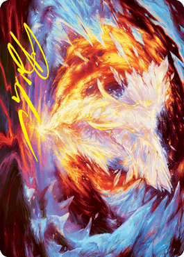 Magma Opus Art Card (Gold - Stamped Signature) [Strixhaven: School of Mages Art Series] - Card Brawlers
