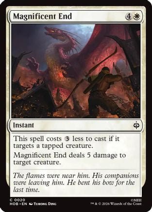 Magnificent End (HOB-020) - The Hobbit Foil - Card Brawlers