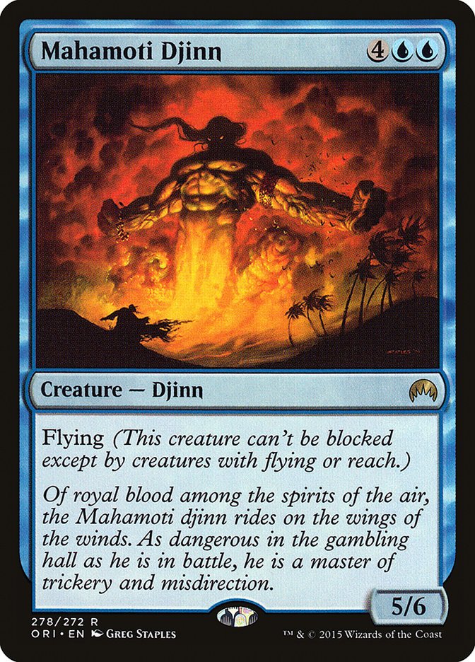 Mahamoti Djinn [Magic Origins] - Card Brawlers