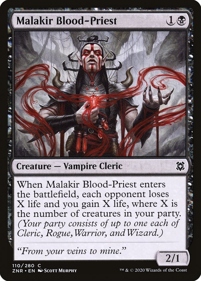 Malakir Blood - Priest [Zendikar Rising] - Card Brawlers