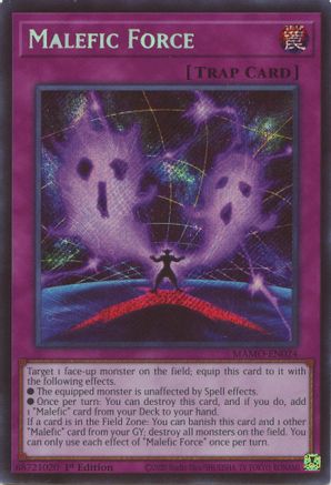 Malefic Force (Secret Rare) (MAMO-EN024) - Magnificent Monsters 1st Edition - Card Brawlers