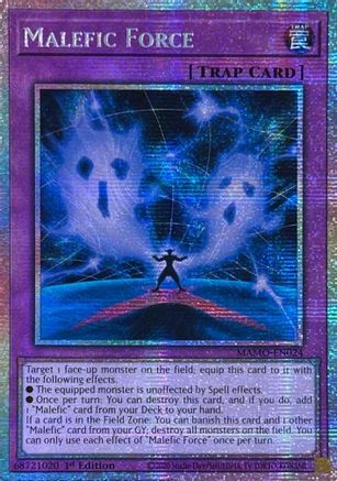 Malefic Force (Starlight Rare) (MAMO-EN024) - Magnificent Monsters 1st Edition - Card Brawlers