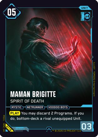 Maman Brigitte - Spirit of Death (B118) - Welcome to Night City Beta - Card Brawlers