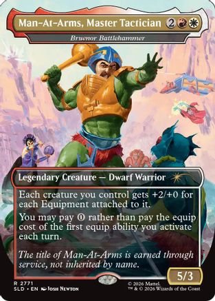 Man-At-Arms, Master Tactician - Bruenor Battlehammer (SLD-2771) - Secret Lair Drop Series - Card Brawlers