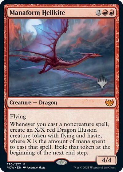 Manaform Hellkite (Promo Pack) [Innistrad: Crimson Vow Promos] - Card Brawlers