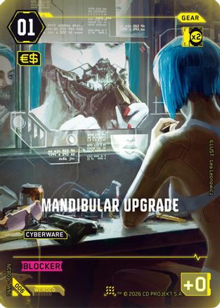Mandibular Upgrade (006) - Night City Brawl Season 1 Foil - Card Brawlers