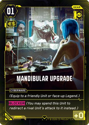 Mandibular Upgrade (B008) - The Heist Beta Starter Deck - Card Brawlers