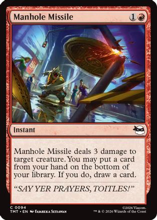 Manhole Missile (TMT-094) - Teenage Mutant Ninja Turtles - Card Brawlers