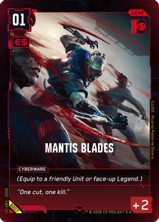 Mantis Blades (B007) - Embracing Power Beta Starter Deck - Card Brawlers