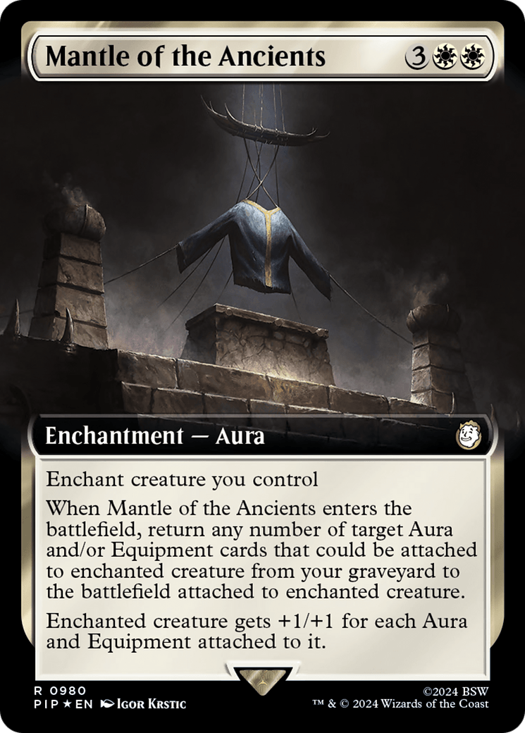 Mantle of the Ancients (Extended Art) (Surge Foil) [Fallout] - Card Brawlers