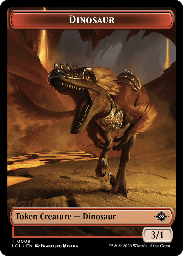 Map // Dinosaur (0009) Double - Sided Token [The Lost Caverns of Ixalan Tokens] - Card Brawlers