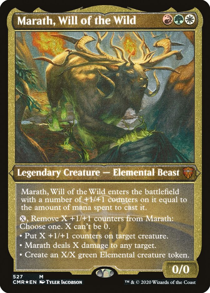 Marath, Will of the Wild (Etched) [Commander Legends] - Card Brawlers