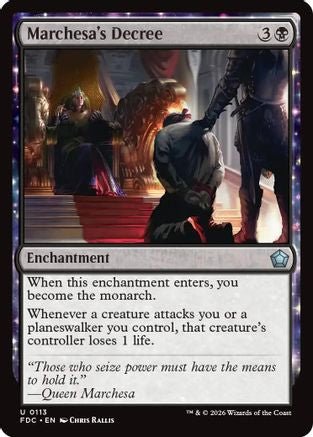 Marchesa's Decree (FDC-113) - Commander: Foundations - Card Brawlers