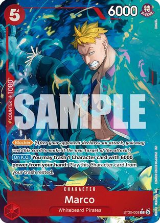 Marco (Full Art) (ST30-008) - Starter Deck EX: Luffy & Ace Foil - Card Brawlers