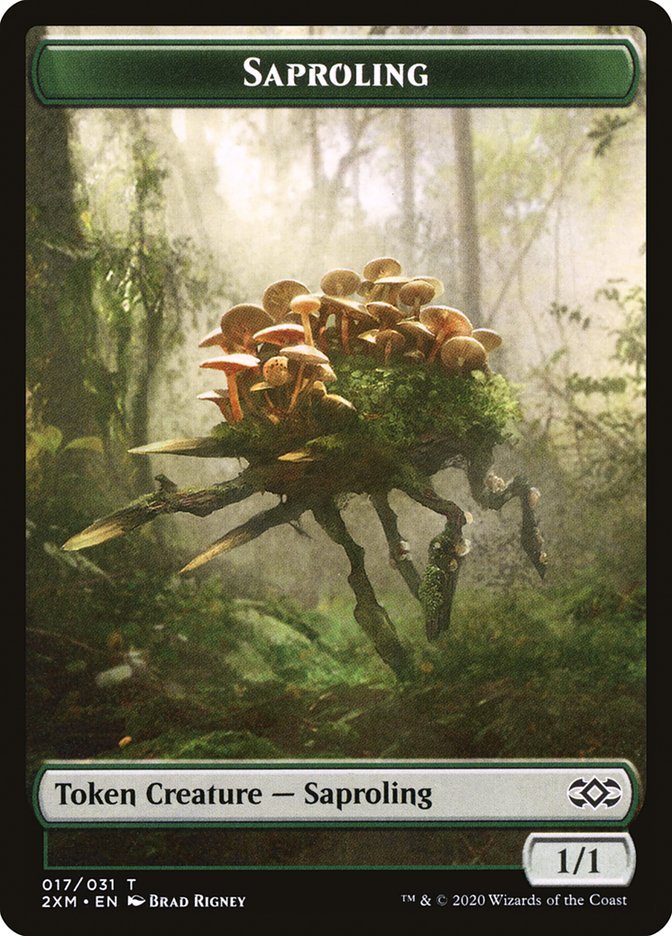 Marit Lage // Saproling Double - Sided Token [Double Masters Tokens] - Card Brawlers