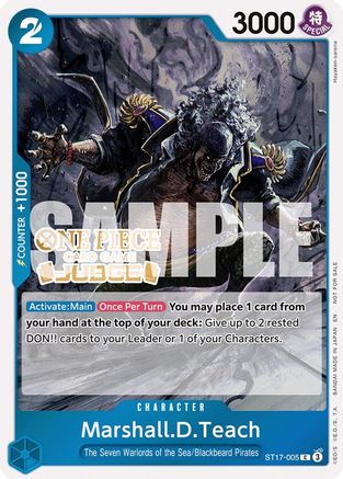 Marshall.D.Teach (Judge Pack Vol. 7) (ST17-005) - One Piece Promotion Cards Foil - Card Brawlers