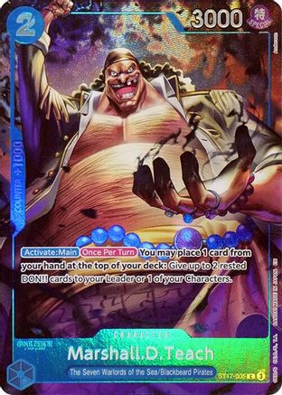 Marshall.D.Teach (Seven Warlords of the Sea Binder Set) (ST17-005) - One Piece Promotion Cards Foil - Card Brawlers