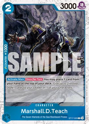 Marshall.D.Teach - ST17-005 (Pirate Foil) (ST17-005) - Premium Booster -The Best- Vol. 2 Foil - Card Brawlers