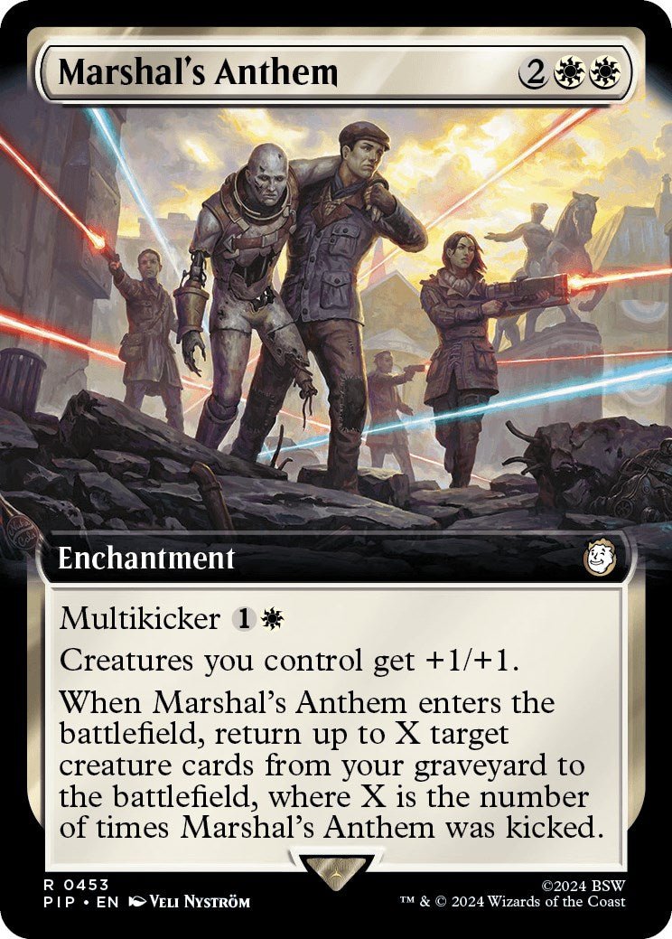 Marshal's Anthem (Extended Art) [Fallout] - Card Brawlers