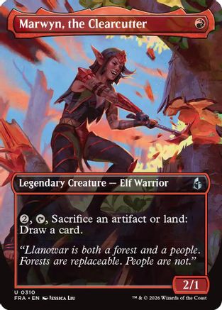 Marwyn, the Clearcutter (Borderless) (FRA-310) - Reality Fracture - Card Brawlers