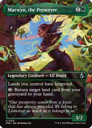 Marwyn, the Preserver (Borderless) (FRA-315) - Reality Fracture Foil - Card Brawlers