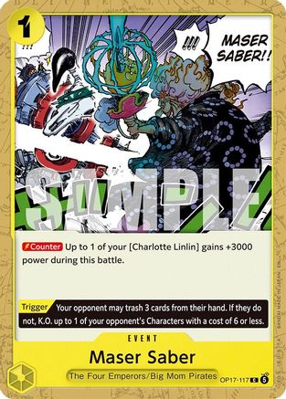 Maser Saber (OP17-117) - The World's Strongest Warriors - Card Brawlers