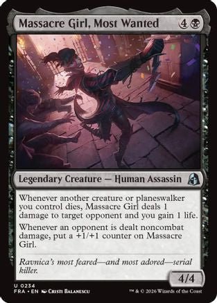 Massacre Girl, Most Wanted (FRA-234) - Reality Fracture - Card Brawlers