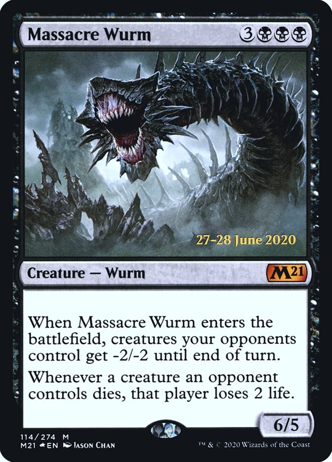 Massacre Wurm [Core Set 2021 Prerelease Promos] - Card Brawlers