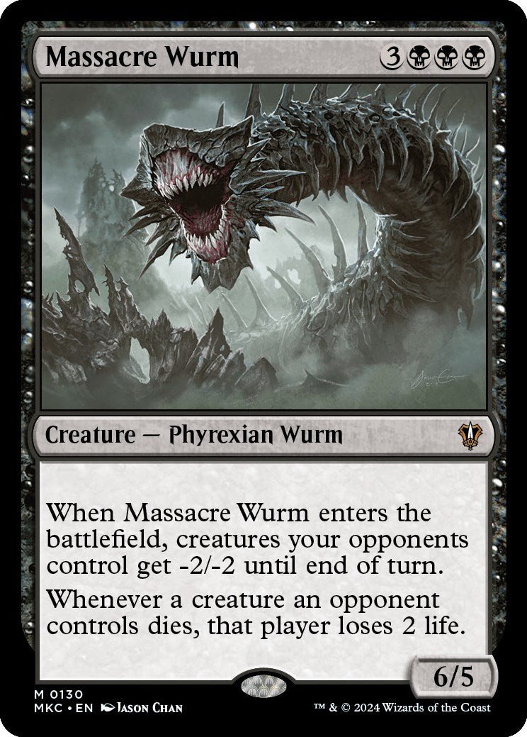 Massacre Wurm [Murders at Karlov Manor Commander] - Card Brawlers