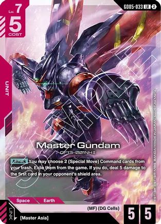 Master Gundam (GD05-033) - Freedom Ascension Holofoil - Card Brawlers