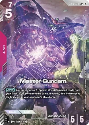 Master Gundam (LR+) (GD05-033) - Freedom Ascension Holofoil - Card Brawlers