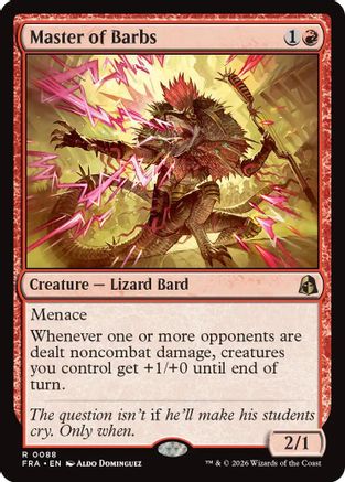 Master of Barbs (FRA-088) - Reality Fracture Foil - Card Brawlers