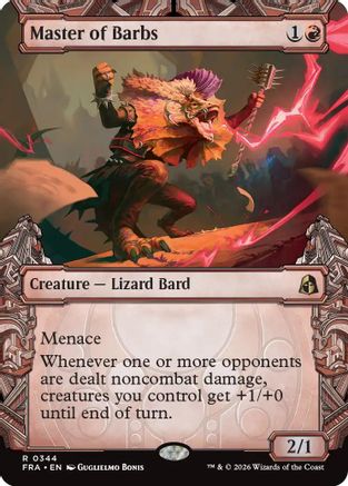 Master of Barbs (Showcase) (FRA-344) - Reality Fracture Foil - Card Brawlers