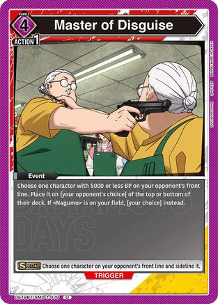 Master of Disguise (UE19BT/SMD-1-079) - UE19BT SAKAMOTO DAYS - Card Brawlers