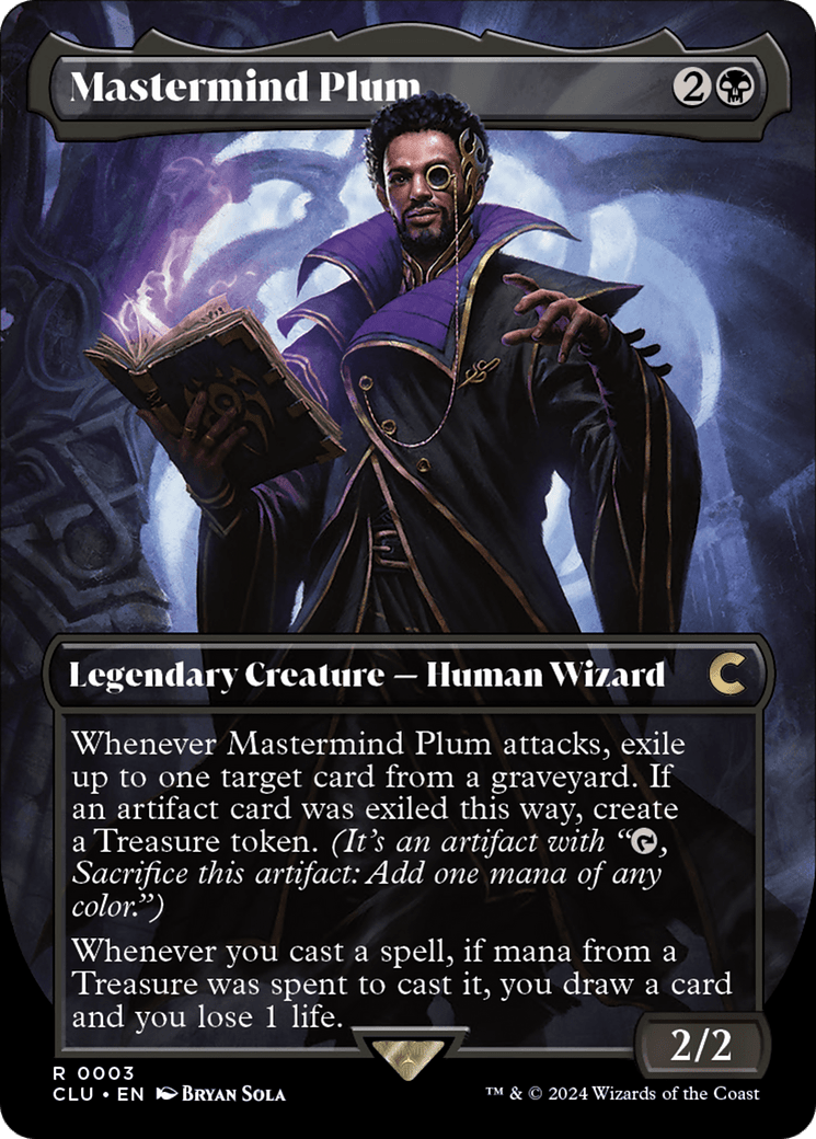 Mastermind Plum (Borderless) [Ravnica: Clue Edition] - Card Brawlers