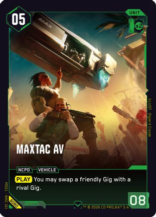 MaxTac AV (B080) - Welcome to Night City Beta - Card Brawlers