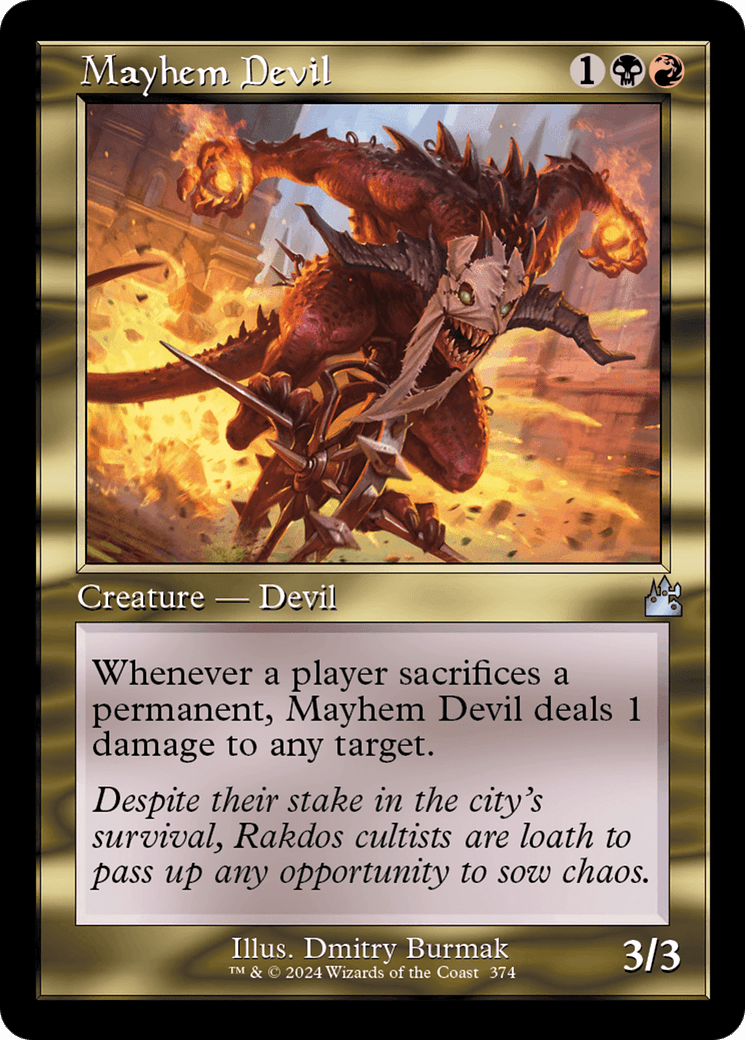 Mayhem Devil (Retro Frame) [Ravnica Remastered] - Card Brawlers