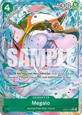 Megalo (Alternate Art) (EB04-018) - The Azure Sea's Seven Foil - Card Brawlers